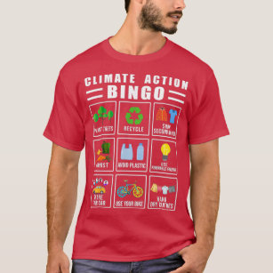 T-shirt Bingo de l'action climatique Jour des terres du ch