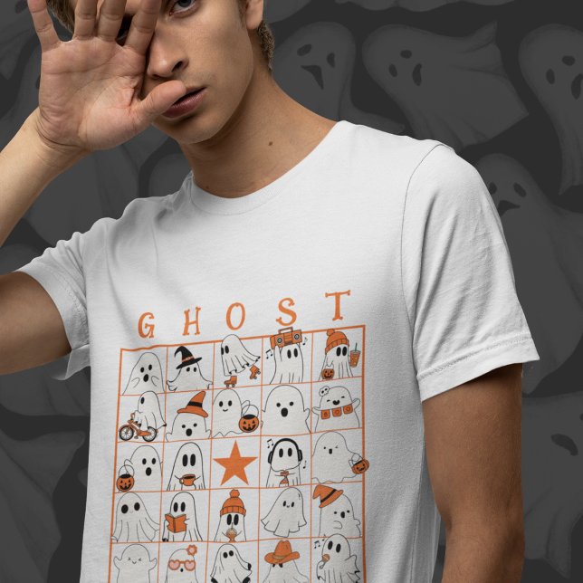 T-shirt Bingo fantôme (This item is for display purposes only to illustrate the design element. )