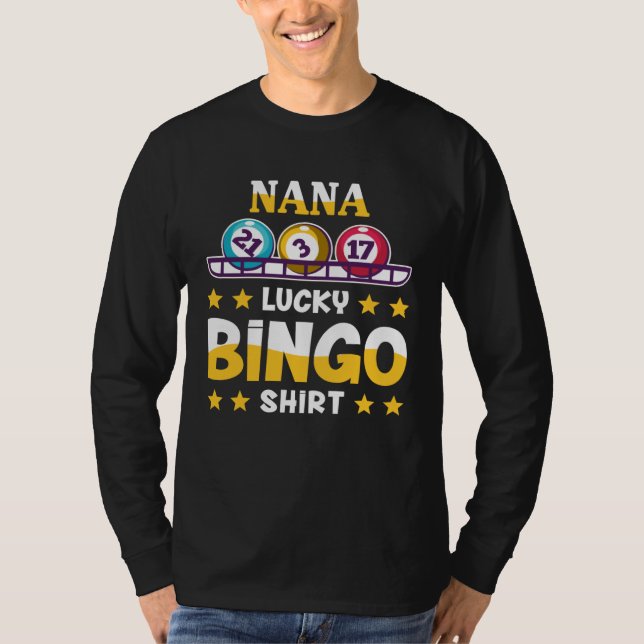 T-shirt Bingo  For Nana  Lucky Bingo (Devant)