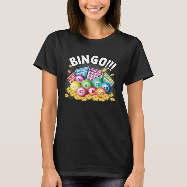 T-shirt Bingo  Grandpa Daubers Gamblers Vintage Playing (Devant)