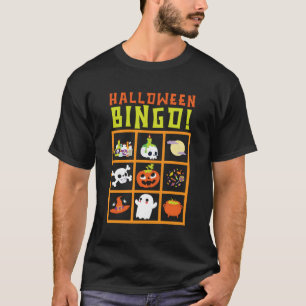 T-shirt Bingo Halloween Tri Ou Traiter Bingo Joueur Bingo