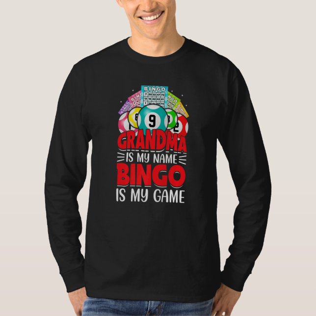 T-shirt Bingo Is My  Bingo Grandma Player Women Mother's D (Devant)