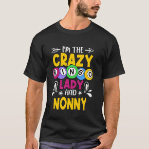 T-shirt Bingo Je Suis La Folle Dame de Bingo et la Fête de