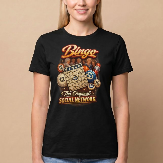 T-shirt Bingo : Le Réseau Social Originel (Créateur téléchargé)