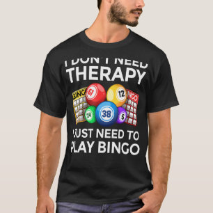 T-shirt Bingo Mignonne Pour Homme Casino Jeu Bingo Lov