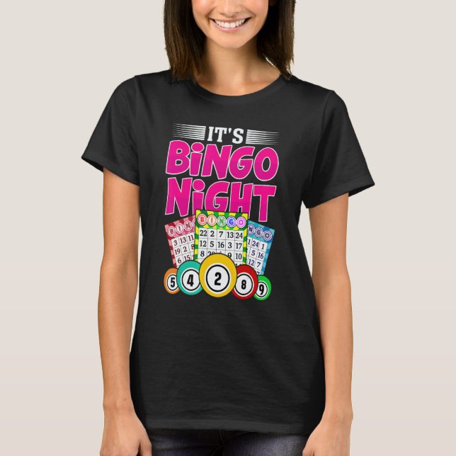 T-shirt Bingo Night   Bingo Grandma Player Women Mother's  (Devant)