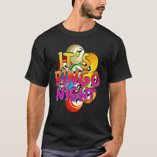 T-shirt Bingo Nuit Bingo Gagnante Bingo Lecteur Lotterie C
