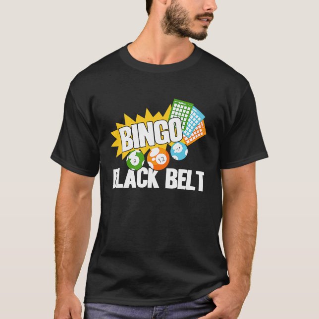 T-shirt Bingo Player Bingo Black Belt (Devant)
