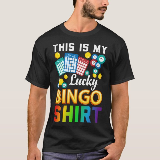 T-shirt Bingo Player Bingo  This Is My Lucky Bingo (Devant)