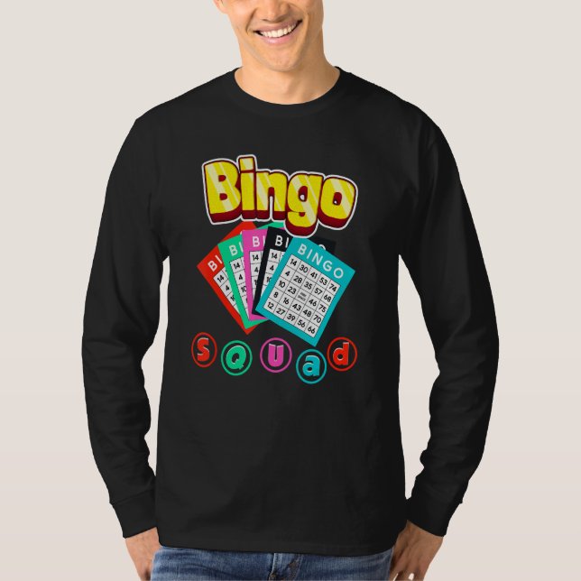 T-shirt Bingo Squad Lottery Humor Lucky Winning Card Playe (Devant)