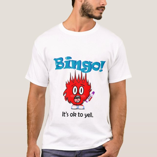 T-shirt Bingo-test de hurlement ! (Devant)