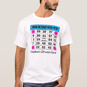 T-shirt bingo-test, la carte rêveuse de la grand-maman