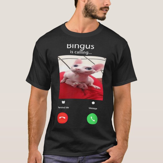 T-shirt Bingus appelle Big Cat Meme (Devant)