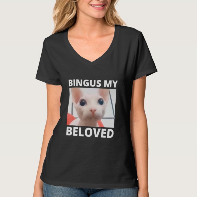 T-shirt Bingus Appelle Mon Bien-Aimé Sphinx Sphyn Sans Che (Devant)