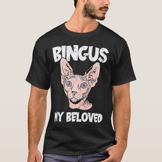 T-shirt Bingus Mon Bien-Aimé Hairless Sphinx Chat Adorable (Devant)