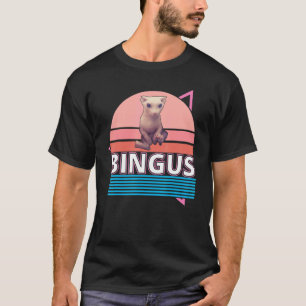 T-shirt Bingus Mon Rétro Vintage Aimé Chat Sphynx Sans Poi
