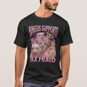 T-shirt Bingus soutient la fraude fiscale Funny Sphinx Cat