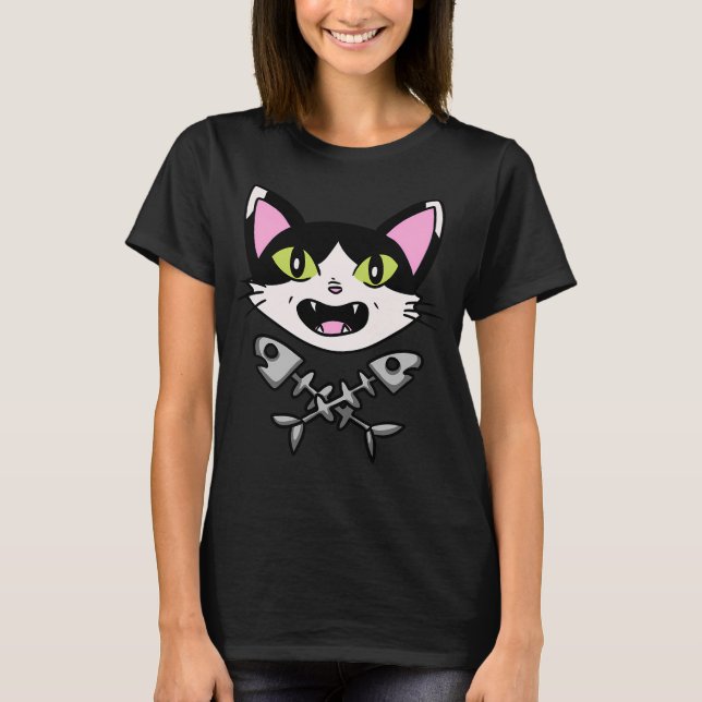 T-shirt Binky et os de poisson croisés (Devant)