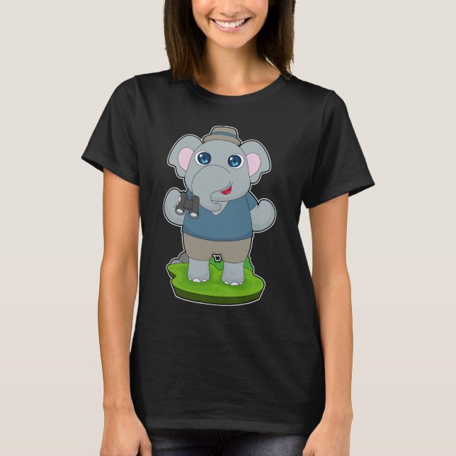 T-shirt Binoculums d'éléphants (Devant)