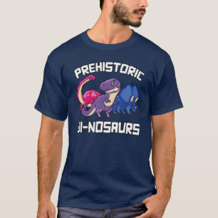 T-shirt Binosaures préhistoriques Bi-nosaures