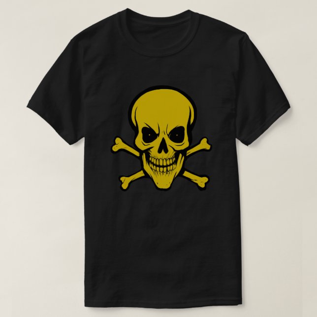 T-Shirt Bio Hazard Grinning Skull (Design devant)
