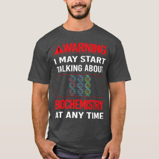 T-shirt Biochimie de l'avertissement rouge