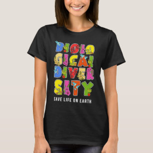 T-shirt Biodiversité Vie sûre sur Terre pour la planète Te