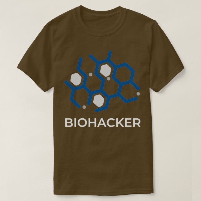 T-shirt Biohacker Hack your Biology Molecule (Design devant)
