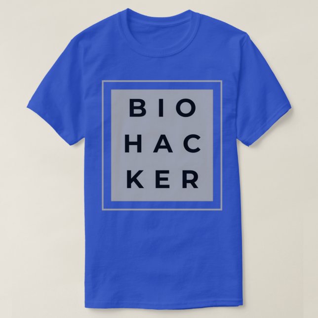 T-shirt Biohacker Hack your Biology Stack Hacks (Design devant)