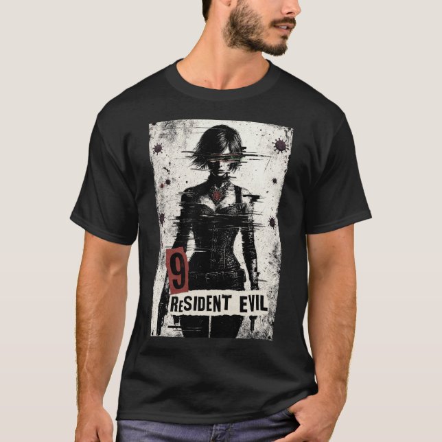 T-shirt Biohazard Agent: Glitched Horror Heroine (Devant)