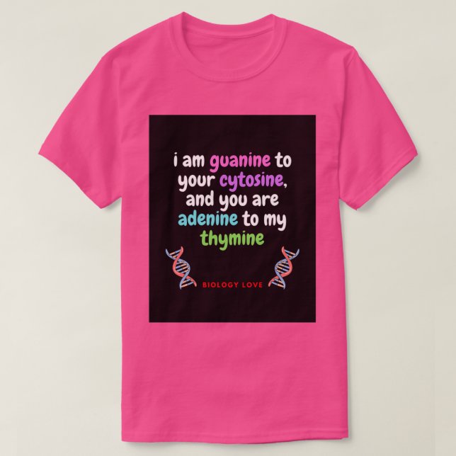 T-shirt biologie amour nerd (Design devant)