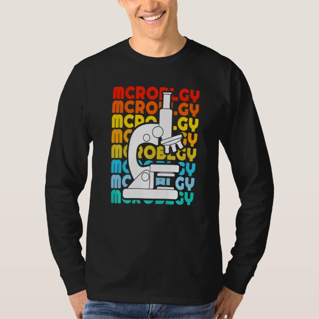 T-shirt Biologie Ancienne Biologiste Microscope Microbiolo (Devant)