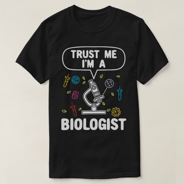 T-shirt Biologie Biologiste Cadeau (Design devant)