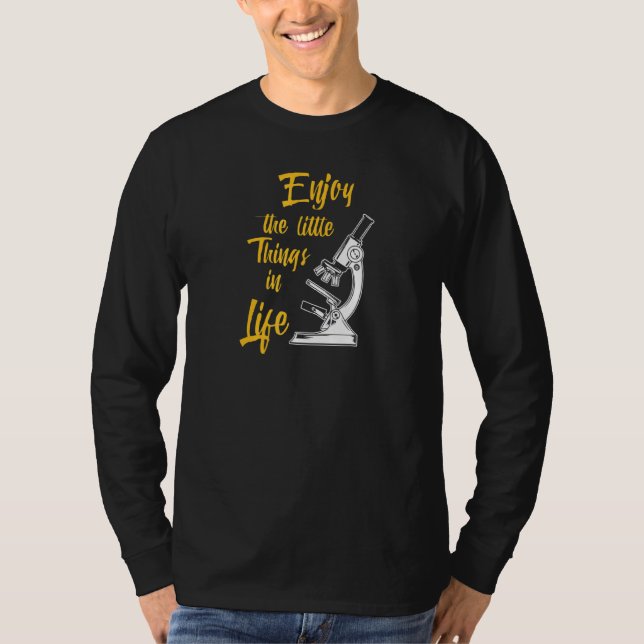 T-shirt Biologie Biologiste Laboratoire de microscope (Devant)