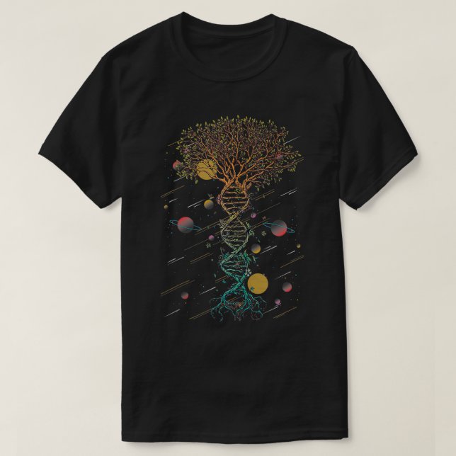 T-shirt Biologie de la vie des arbres de l'ADN Environneme (Design devant)