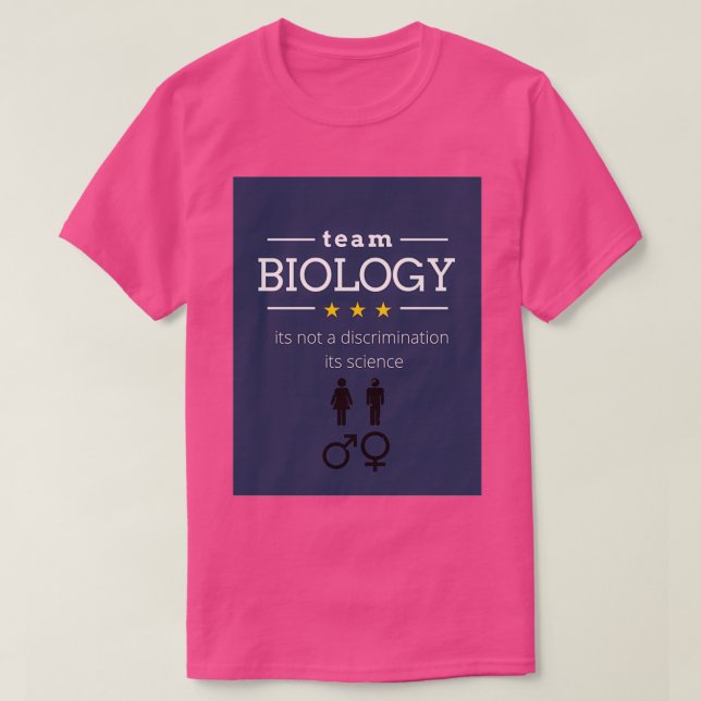 T-shirt biologie de l'équipe (Design devant)