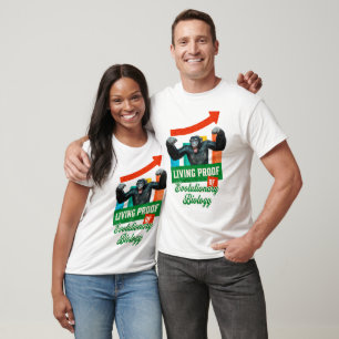 T-shirt Biologie de l'évolution Humour des primates