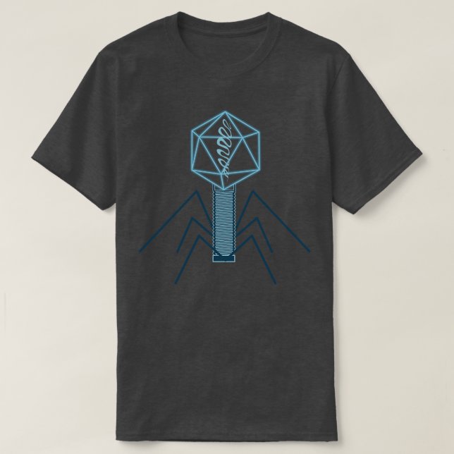 T-shirt Biologie des bactéries microorganismes (Design devant)