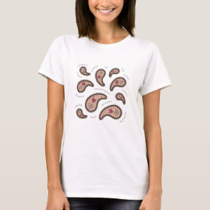 T-shirt Biologie des protozoaires Paramecia Paisley Scienc