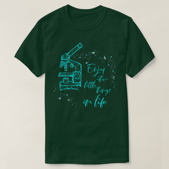 T-shirt Biologie du microscope (Design devant)