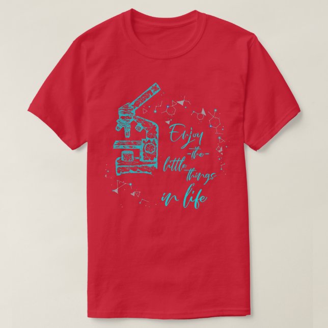 T-shirt Biologie du microscope (Design devant)