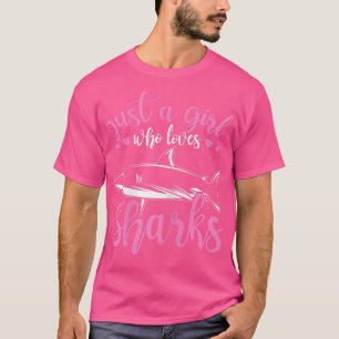 T-shirt Biologie Marine Juste Une Fille Qui Aime Les Requi