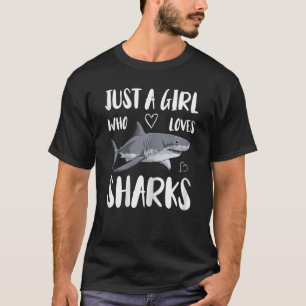 T-shirt Biologie Marine Requin Juste Une Fille Qui Aime Le