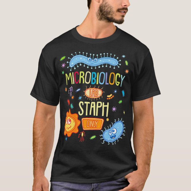 T-shirt BIOLOGIE MICROBIOLOGIQUE Microbiologie Lab Staph U (Devant)