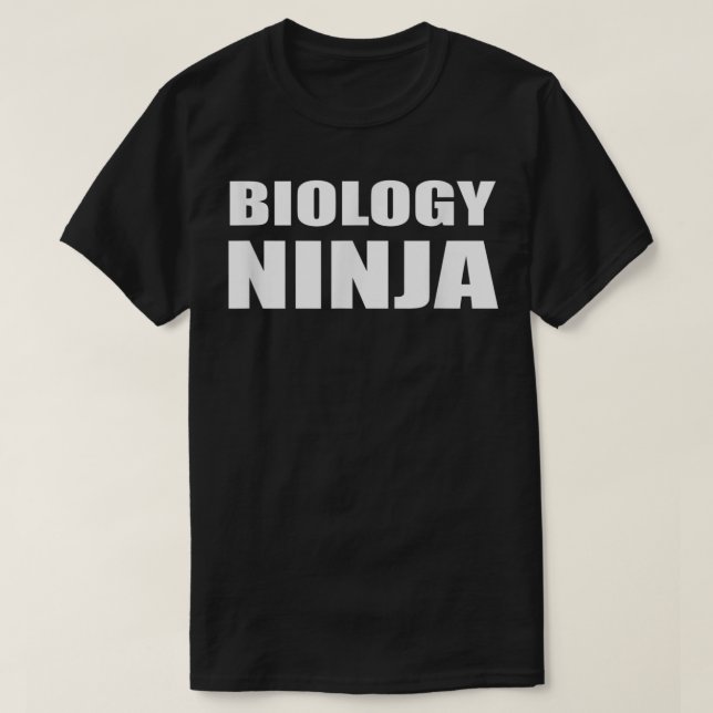 T-shirt Biologie Ninja Shirt Bio Professeur Sciences Étudi (Design devant)