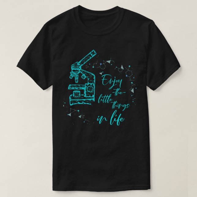 T-shirt Biologie Profitez Des Petites Choses Dans La Vie M (Design devant)