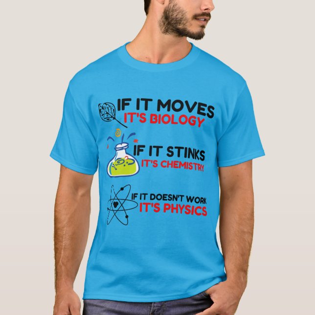 T-SHIRT BIOLOGIE SCIENTIFIQUE CHIMIE PHYSIQUE (Devant)