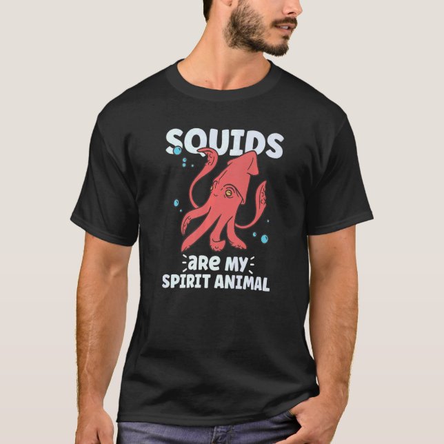 T-shirt Biologiste de la marine des calmars (Devant)