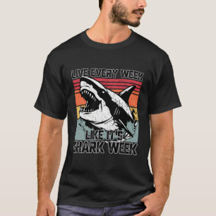 T-shirt Biologiste de l'océan requin rétro Amoureux des an