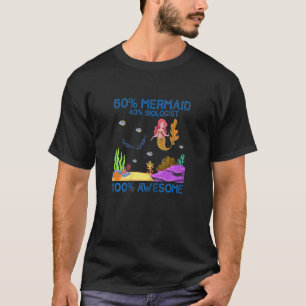 T-shirt Biologiste de Mermaid Marine Science Biologie Ocea